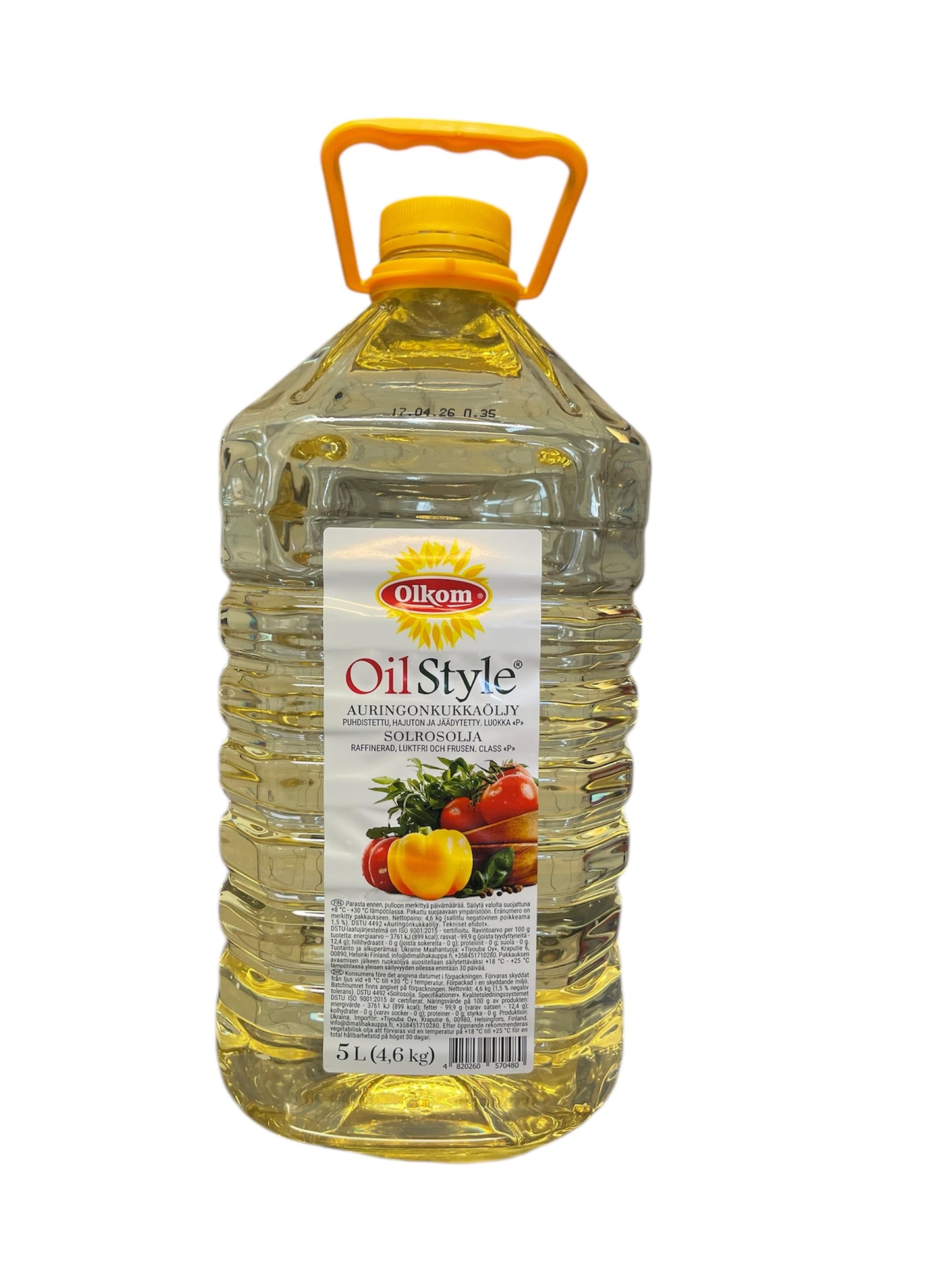 Aurinkokukkaöljy 5L