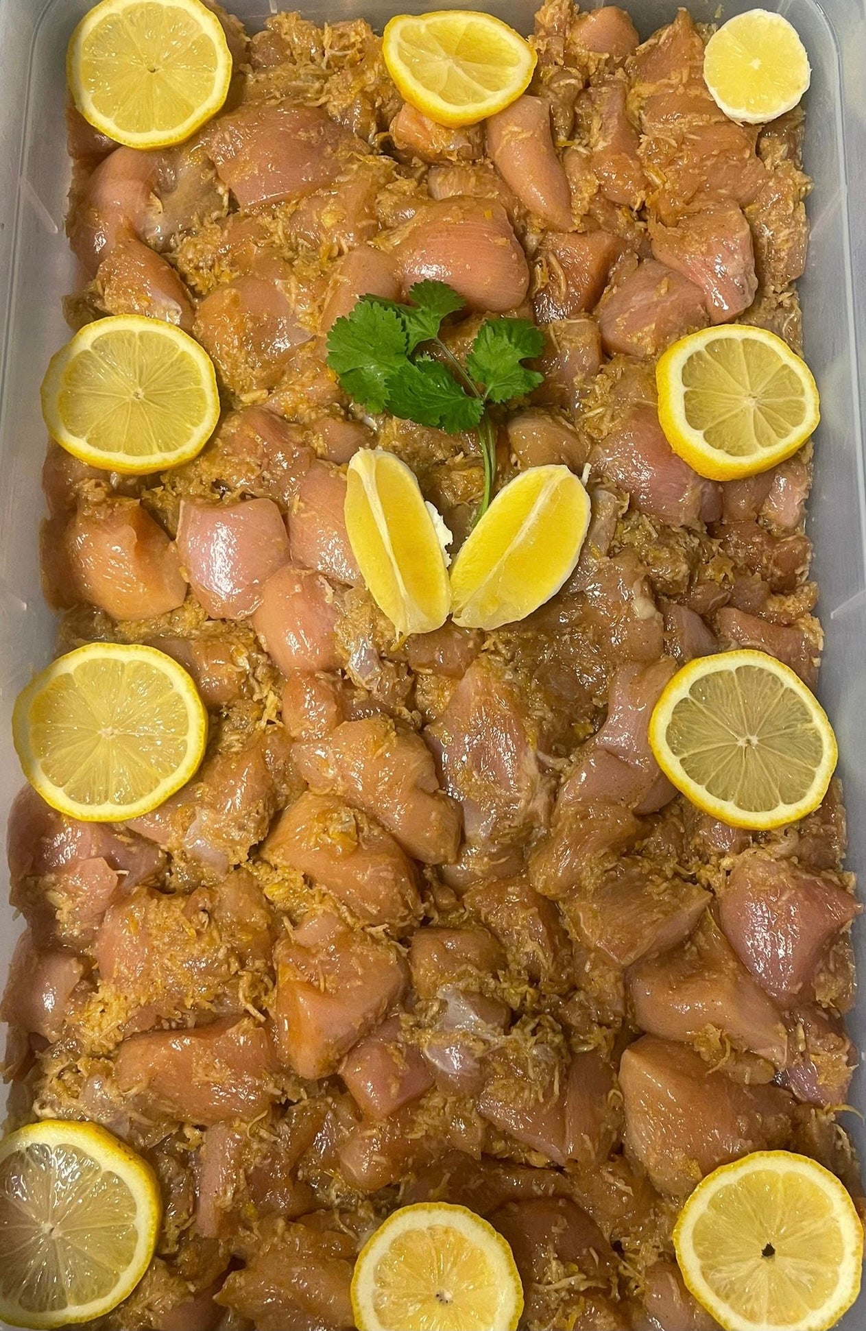 Lemon chicken (per kg)