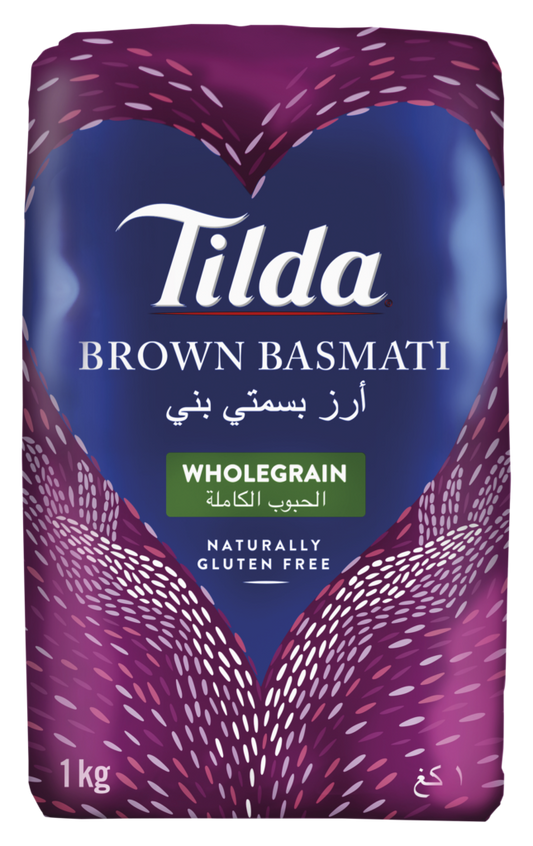 Tilda brown basmati wholegrain rice 500g gluten free