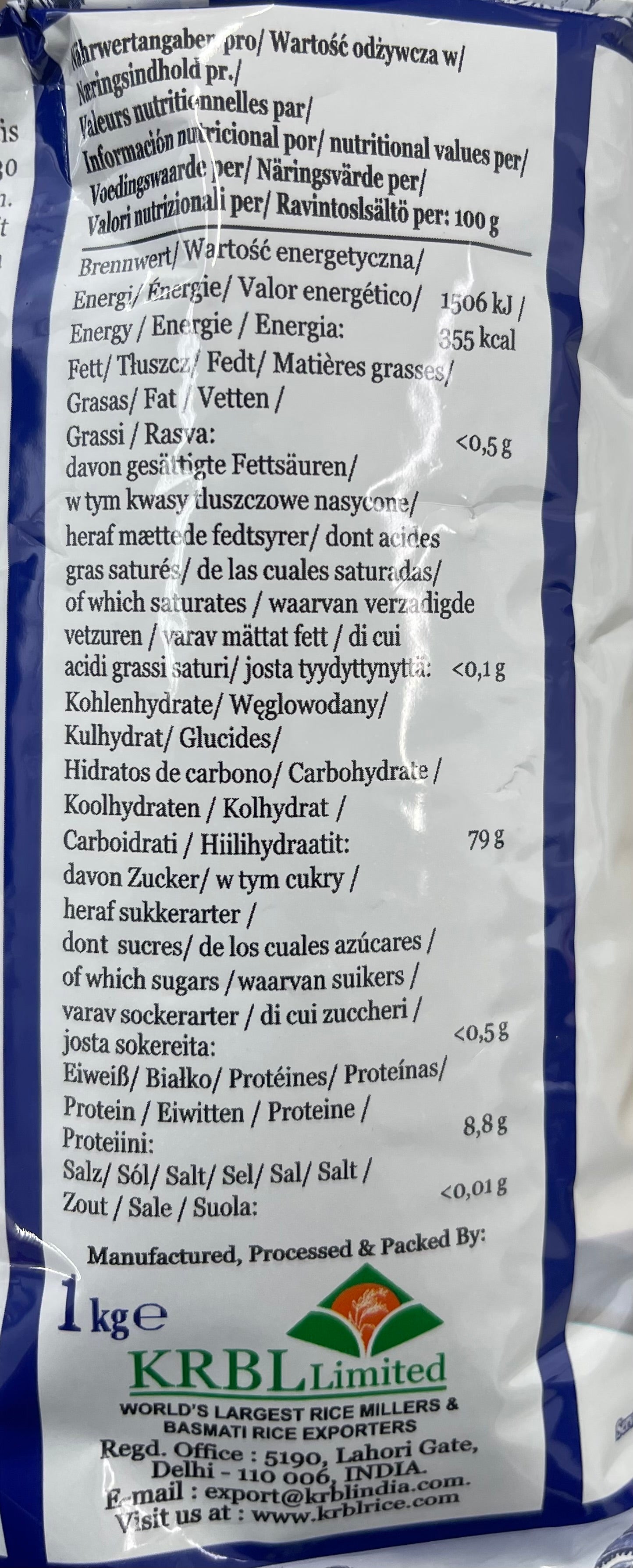 Intia portti ylimittainen basmatiriisi premium 1kg