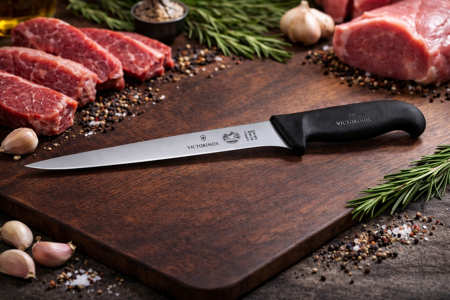 Victorinox Fibrox fileerausveitsi 20 cm – joustava ja ohutteräinen