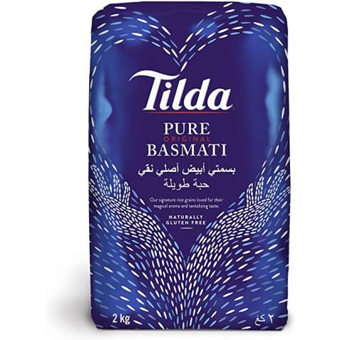 Tilda pure original basmati rice 2kg gluten free